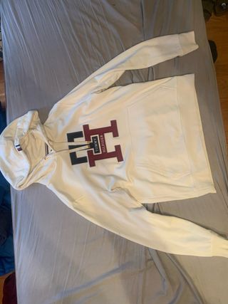 Sudadera Tommy Hilfiger Blanca y Beige