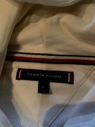 Sudadera Tommy Hilfiger Blanca y Beige