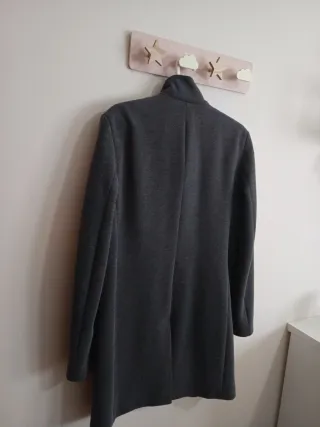 Abrigo Zara Gris Talla M