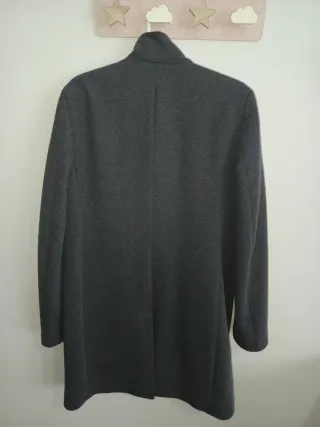 Abrigo Zara Gris Talla M
