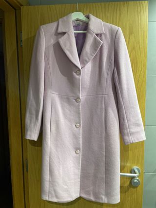 Abrigo rosa talla 40