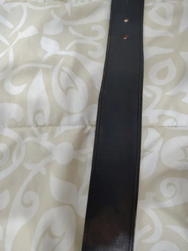 Cintura militare in pelle con fibbia aquila