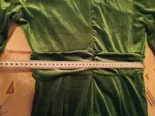 Vestido Terciopelo Verde Manga Larga