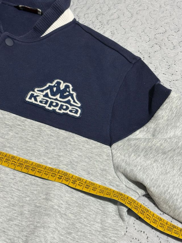 Giacca College Kappa Vintage XXL Blu/Grigio