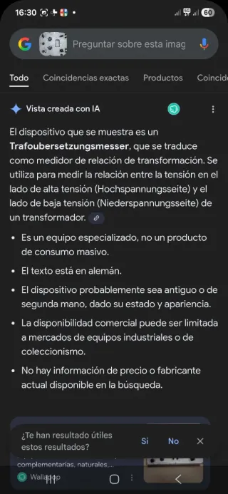 Medidor de Resistencia Antiguo Telefunken