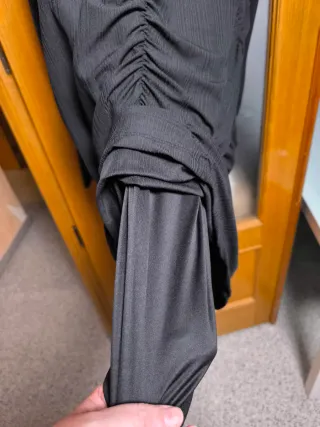 Vestido VILA negro fruncido elástico XXL