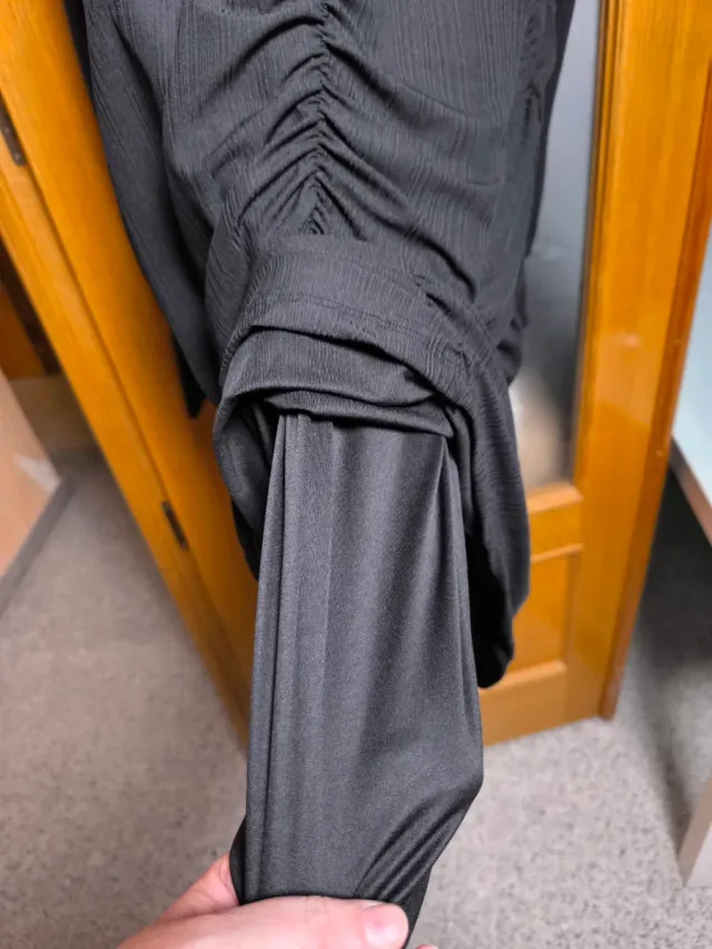 Vestido VILA negro fruncido elástico XXL