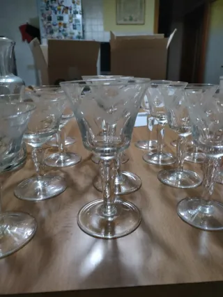 Set Calici Art Decò e Caraffa Anni 30/40