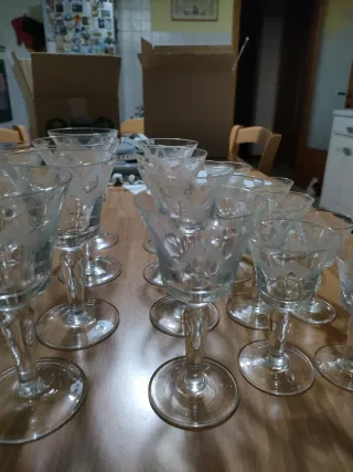 Set Calici Art Decò e Caraffa Anni 30/40