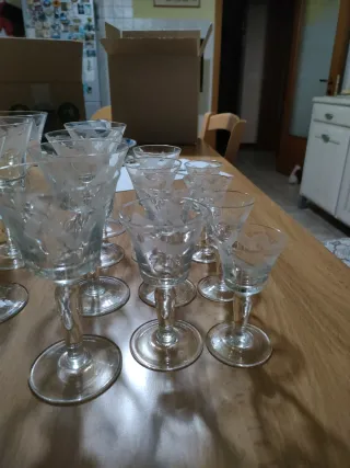 Set Calici Art Decò e Caraffa Anni 30/40