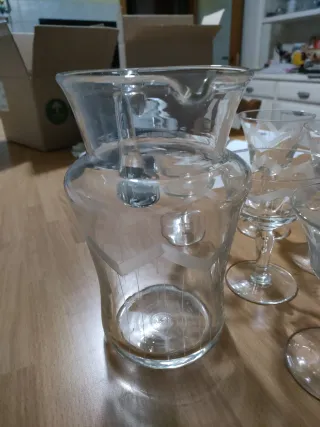 Set Calici Art Decò e Caraffa Anni 30/40