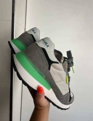 Zapatillas Bimba y Lola Mujer Gris y Verde