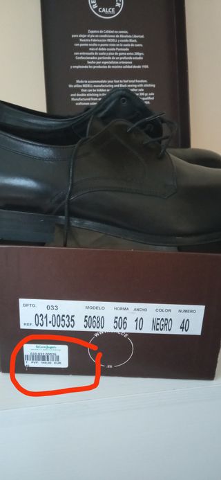 Zapatos de vestir CALCE hombre talla 40, nuevos