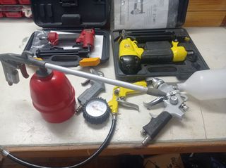 Compresor de aire con accesorios