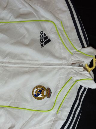 Chaqueta Vintage Real Madrid Adidas Blanca