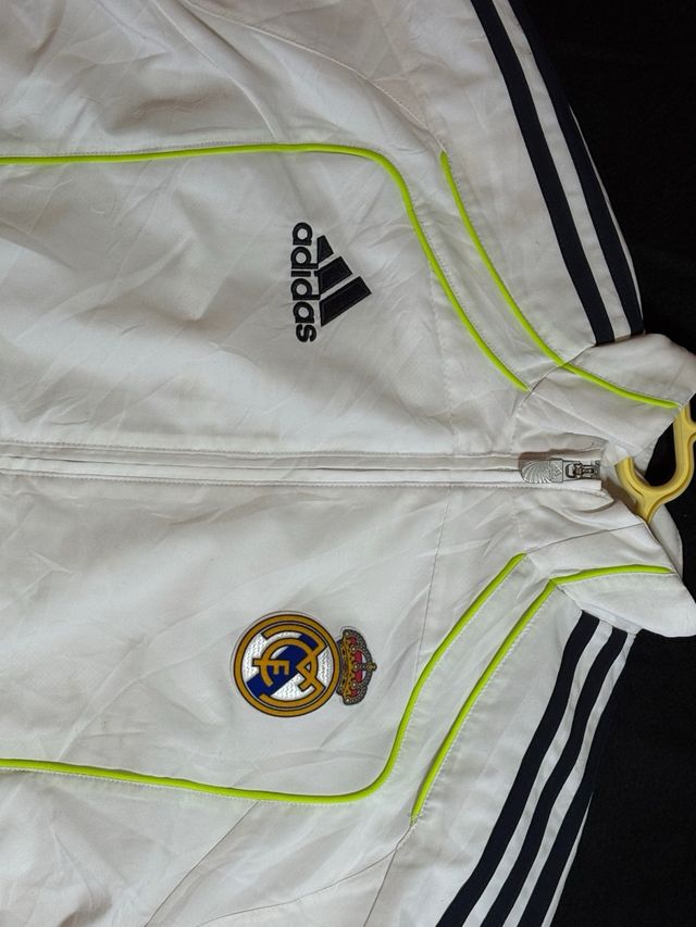 Chaqueta Vintage Real Madrid Adidas Blanca