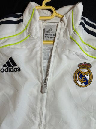 Chaqueta Vintage Real Madrid Adidas Blanca