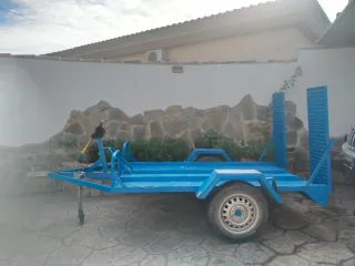 Remolque plataforma para tres motos, ATV o quad