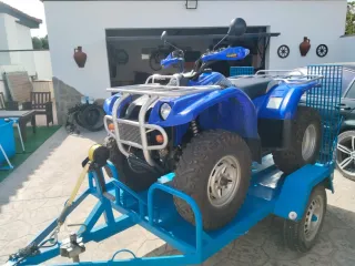 Remolque plataforma para tres motos, ATV o quad