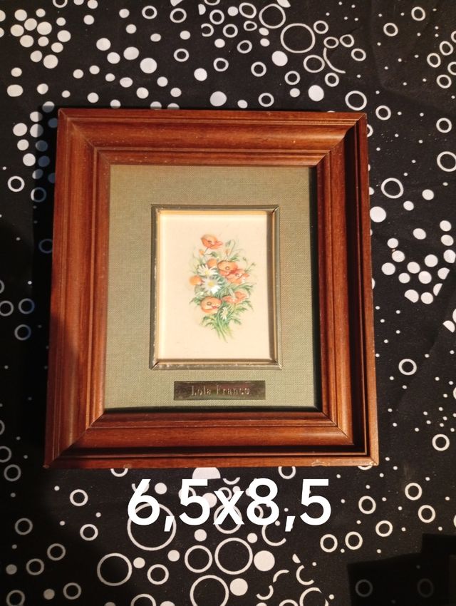 Cuadro Flores Relieve Lola Franco Madera