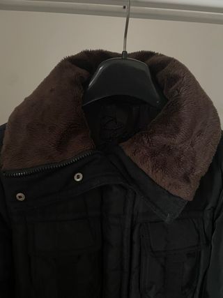 Gas Piumino Donna Nero con Pelliccia