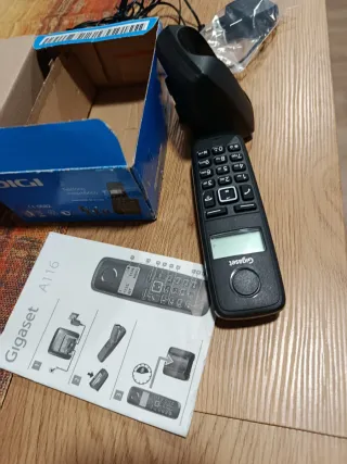 Teléfono FIJO DIGI, Gigaset A116 negro, sólo