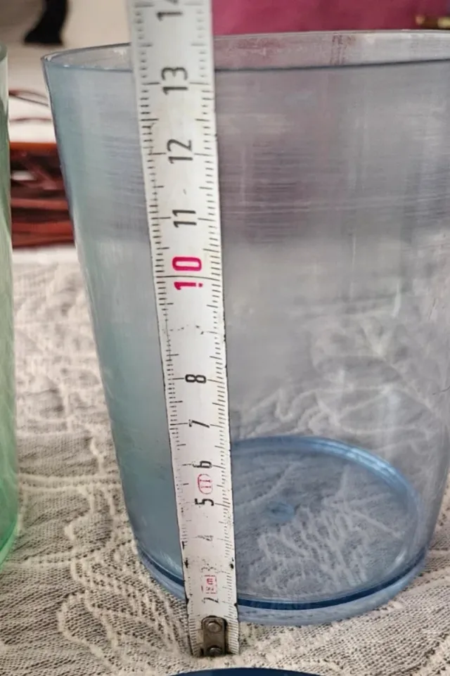 4 Barattoli + 1 regalo in plastica per l'archiviazione