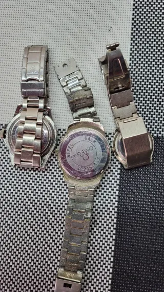 Lote 3 Relojes Cartier, Omega, Rolex