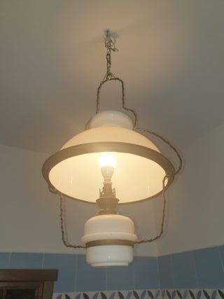 Lampadario in opalina