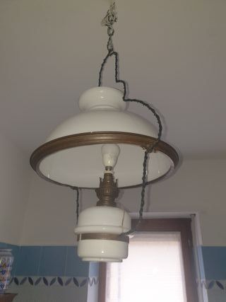 Lampadario in opalina