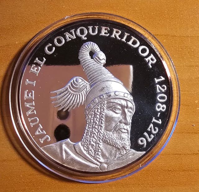 Moneda Plata 1 Onza Jaume I El Conquistador