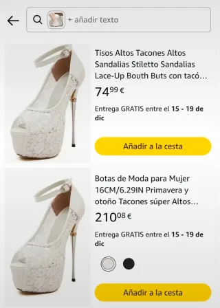 Zapatos de tacón aguja blancos y dorados