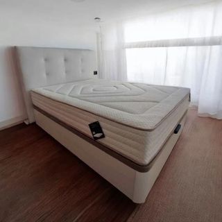 Canapé abatible madera con colchones Viscoelastica