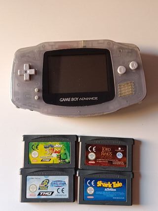 Consola Game Boy Advance + 4 juegos