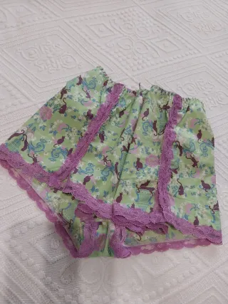 Pijama corto mujer algodón estampado