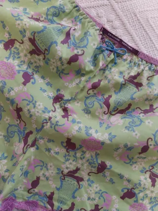 Pijama corto mujer algodón estampado