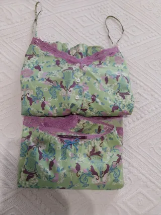 Pijama corto mujer algodón estampado