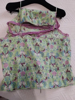 Pijama corto mujer algodón estampado