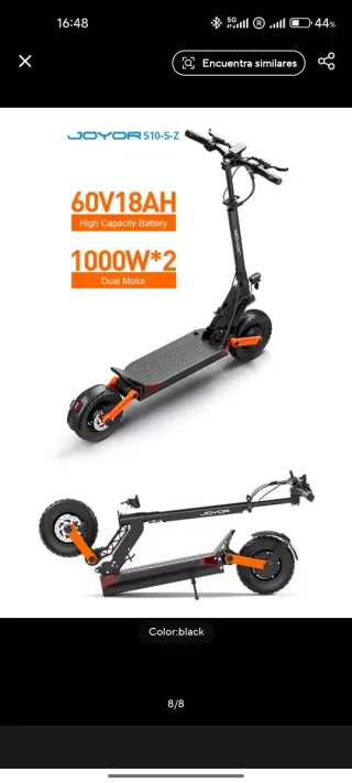 Patinete Joyor S10 SZ Dual Motor 1000w 62v18ah