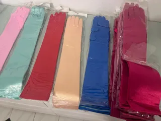 Lote Guantes Fiesta Largos Colores