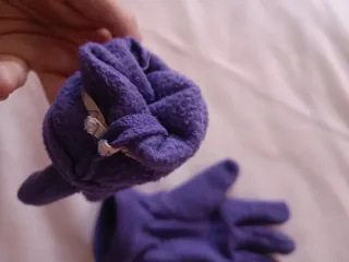 Guantes morados para niñ@