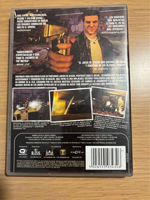 Max Payne PC CD-ROM