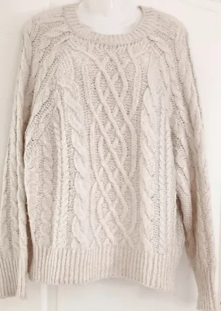 Jersey punto oversiza trenzado Pull&bear T. M