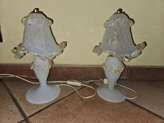 Coppia Lampade Murano Barovier