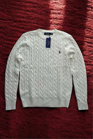 Jersey Polo Ralph Lauren Blanco Trenzado