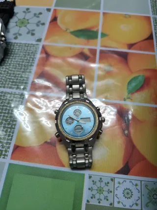 Reloj Eve Mon Analógico Digital Azul/Plata