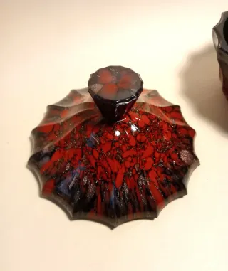 PORTAGIOIE MURANO Ciotola Coperchio AVVENTURINA