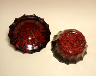 PORTAGIOIE MURANO Ciotola Coperchio AVVENTURINA