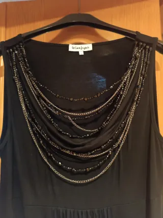 Vestido fiesta negro cómodo y barato Corte Inglés