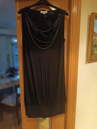 Vestido fiesta negro cómodo y barato Corte Inglés